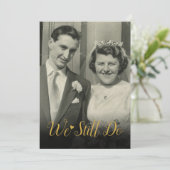 Invitation Chaque Année, Nous Faisons Encore Mariage Annivers (Debout devant)