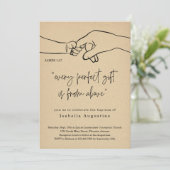 Invitation Chaque cadeau parfait Baptême / Christening (Debout devant)