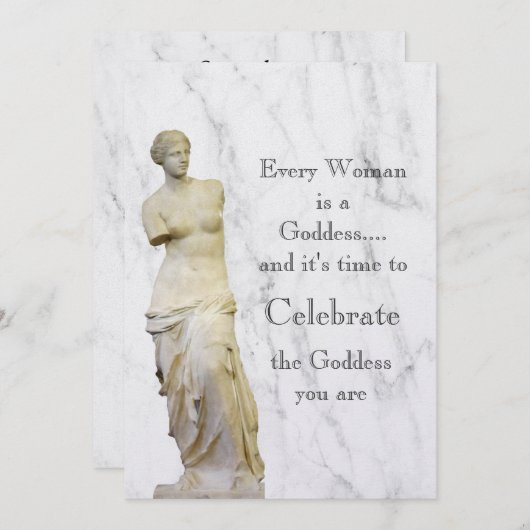 Invitation Chaque femme (Devant / Derrière)