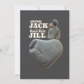 Invitation Chaque Jack a son Jill - Love Rules Stone Art (Dos)