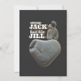 Invitation Chaque Jack a son Jill - Love Rules Stone Art