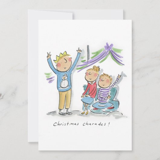 Invitation Charades de Noël (Devant)