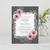 Invitation CHARCOAL ÉLÉGANT (Debout devant)