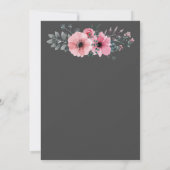 Invitation CHARCOAL ÉLÉGANT (Dos)