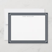 Invitation Charcoal Frame Note Card (Devant)