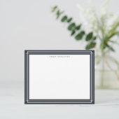 Invitation Charcoal Frame Note Card (Debout devant)
