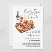 Invitation Charcuterie avec le Code QR de la mariée à devenir (Devant)