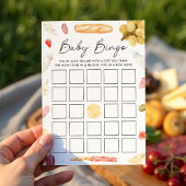 Invitation Charcuterie Baby Shower Bingo Card