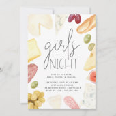 Invitation Charcuterie Board Girls Night In (Devant)
