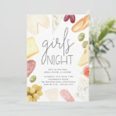 Invitation Charcuterie Board Girls Night In (Debout devant)