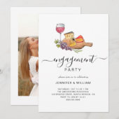 Invitation Charcuterie Bureau Photo Engagement Party (Devant / Derrière)