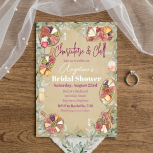 Invitation Charcuterie & Chill Enterrement de Vie de Jeune Fi
