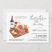 Invitation Charcuterie Commission Couples Douche QR Code Phot (Devant)