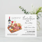 Invitation Charcuterie Commission Couples Douche QR Code Phot (Debout devant)