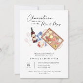 Invitation Charcuterie Commission Couples Douche QR Code Phot (Devant)