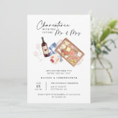 Invitation Charcuterie Commission Couples Douche QR Code Phot (Debout devant)