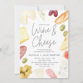 Invitation Charcuterie Fête du Ménage au vin et au fromage (Devant)