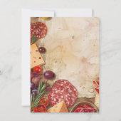 Invitation Charcuterie Filles Nuit Anniversaire ou Dégustatio (Dos)