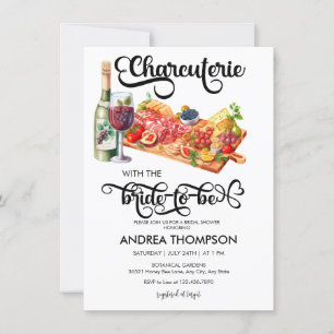 Invitation Charcuterie Fromage FÊTE DES MARIÉES