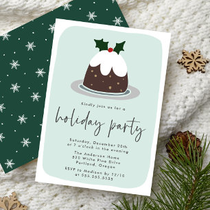 Invitation Charcuterie givrée Holly Mint & Green Holiday Part