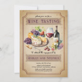 Invitation Charcuterie Italienne Dégustation de Vins (Devant)