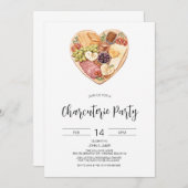 Invitation Charcuterie, Mariage, Saint-Valentin (Devant / Derrière)