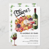 Invitation Charcuterie | Planche de Fromage de Fête (Devant / Derrière)