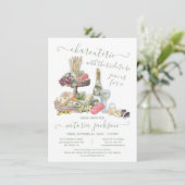 Invitation Charcuterie Plateau Titré Fête des mariées (Debout devant)