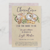 Invitation Charcuterie Pour L'Épouse À Être La Fête Du Consei (Devant / Derrière)