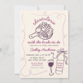 Invitation Charcuterie Rupture Avec La Mariée Pour Être Douch (Devant)