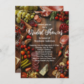 Invitation Charcuterie Thème Commission Douche nuptiale (Devant / Derrière)