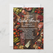 Invitation Charcuterie Thème Commission Douche nuptiale (Devant)