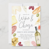 Invitation Charcuterie Vin & Fromage Toute Fête (Devant)