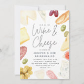 Invitation Charcuterie Vins et Fromages Bridesmaitres Brunch (Devant)