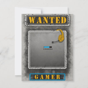 Invitation Chargement du gamer Recherché