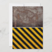 Invitation Chariot de construction garçons premier anniversai (Dos)