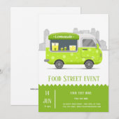 Invitation Chariot de rue lemonade (Devant / Derrière)