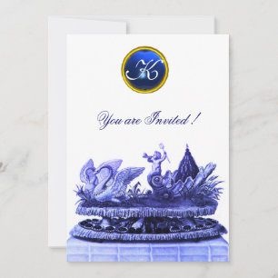 INVITATION CHARIOT DE SWANS ET CUPCAKES MARIAGE DE PLAGE ROSE