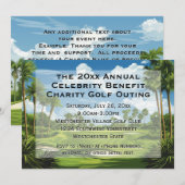 Invitation Charity Event Corporate Golf Tournament Company (Devant / Derrière)