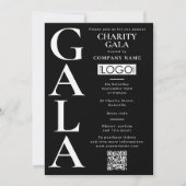 Invitation Charity Gala Fundraising Event QR Code Logo (Devant)