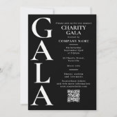 Invitation Charity Gala Template Fundraising Event QR Code (Devant)