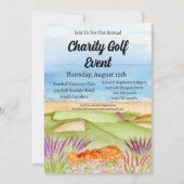Invitation Charity Golf Tournament Course sur la plage (Devant)