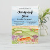 Invitation Charity Golf Tournament Course sur la plage (Debout devant)
