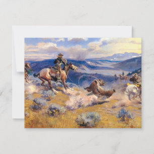 Invitation Charles M. Russell's Loops and Swift Horses (1916)