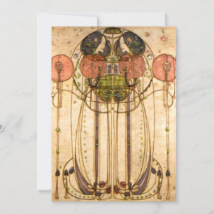 Invitation Charles Rennie Mackintosh Le Wassail