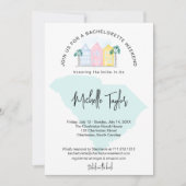 Invitation Charleston Bachelorette Week-end Itinéraire Sud En (Devant)