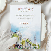 Invitation Charleston Caroline du Sud Enregistrer la date