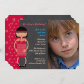 Invitation Charleston Chic Anniversaire de fête (Devant / Derrière)