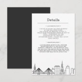 Invitation Charleston Mariage | Détails des invités (Devant / Derrière)