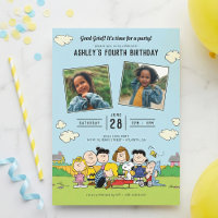 Charlie Brown et Gang photo d'anniversaire